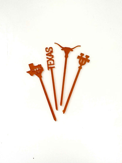 Texas Longhorns Food Pick-Skewer Set
