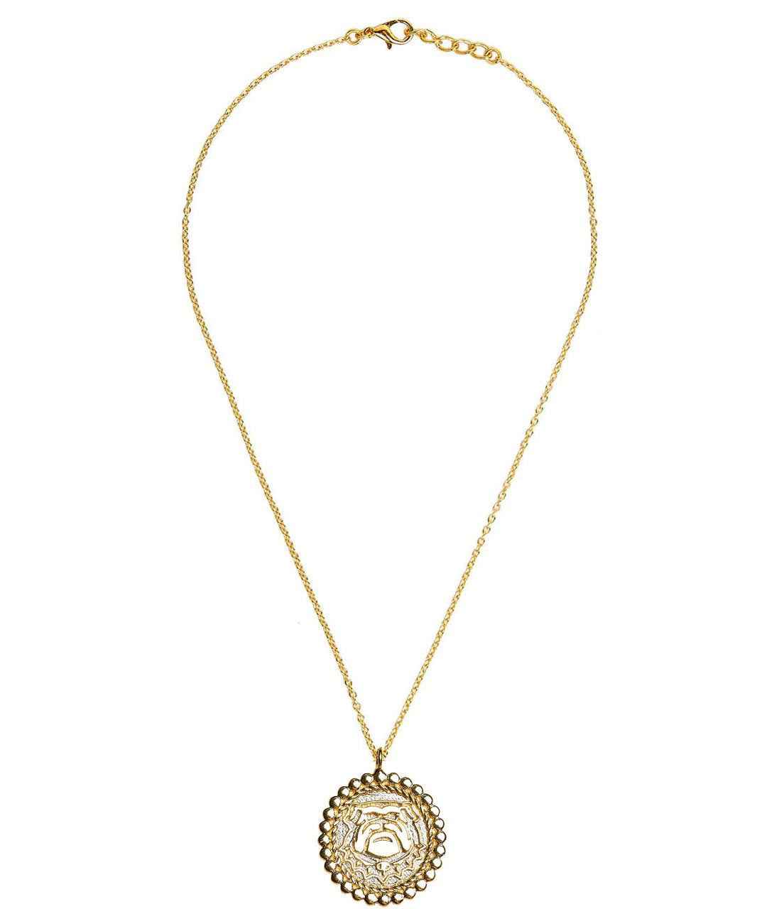 Bulldog Coin Necklace