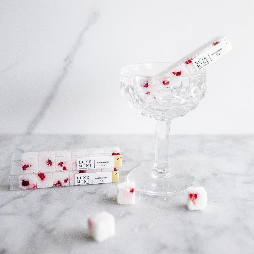 LUXE Sugar Champagne Cube | Raspberry - Sorelle Gifts