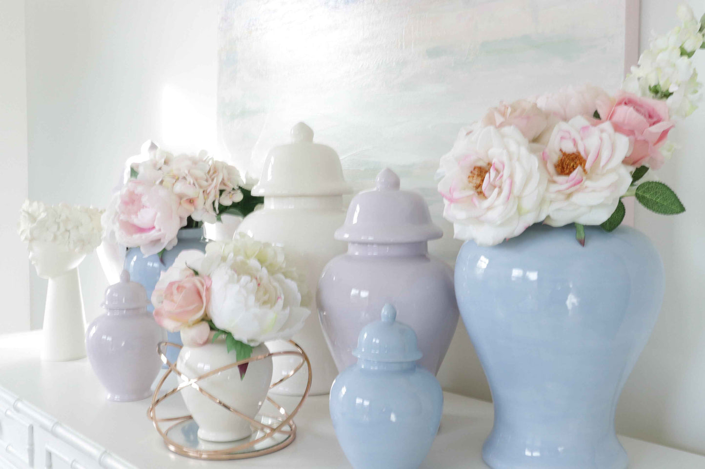 Serenity Blue Ginger Jars