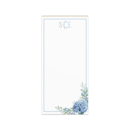 Monogram Hydrangea Magnetic Notepad - Sorelle Gifts