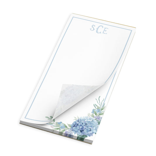 Monogram Hydrangea Magnetic Notepad - Sorelle Gifts