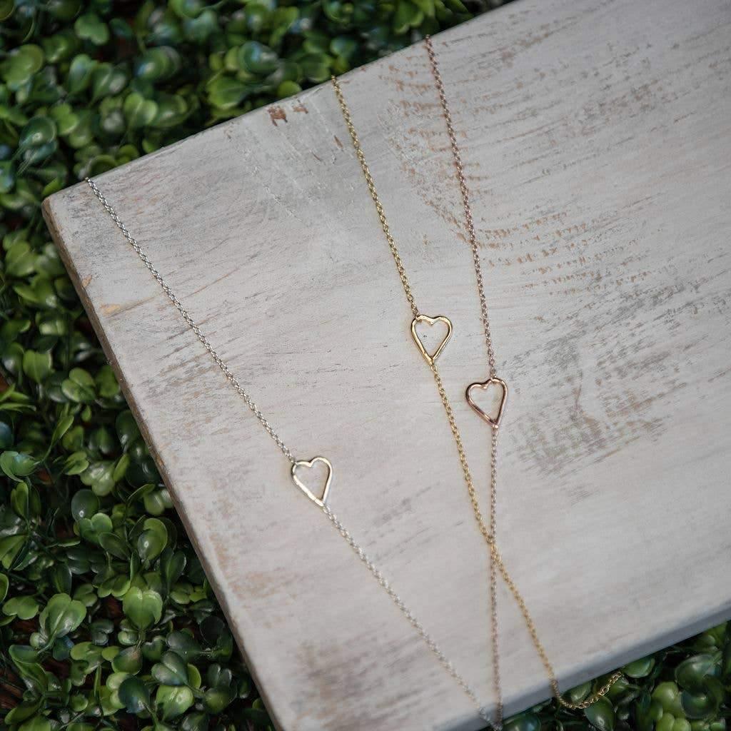 Open Heart Necklace - Sorelle Gifts