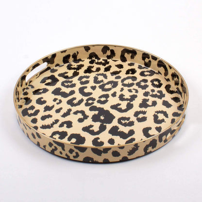 Round Leopard Tray - Sorelle Gifts