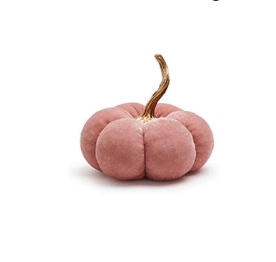 Pink Hues Plush Velvet Pumpkins