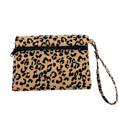 Sofia Brown Leopard Wristlet - Sorelle Gifts