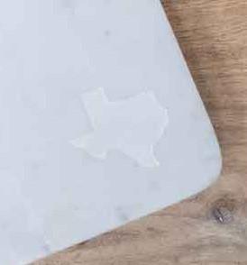 Texas Etched Marble Serving Board - Sorelle Gifts