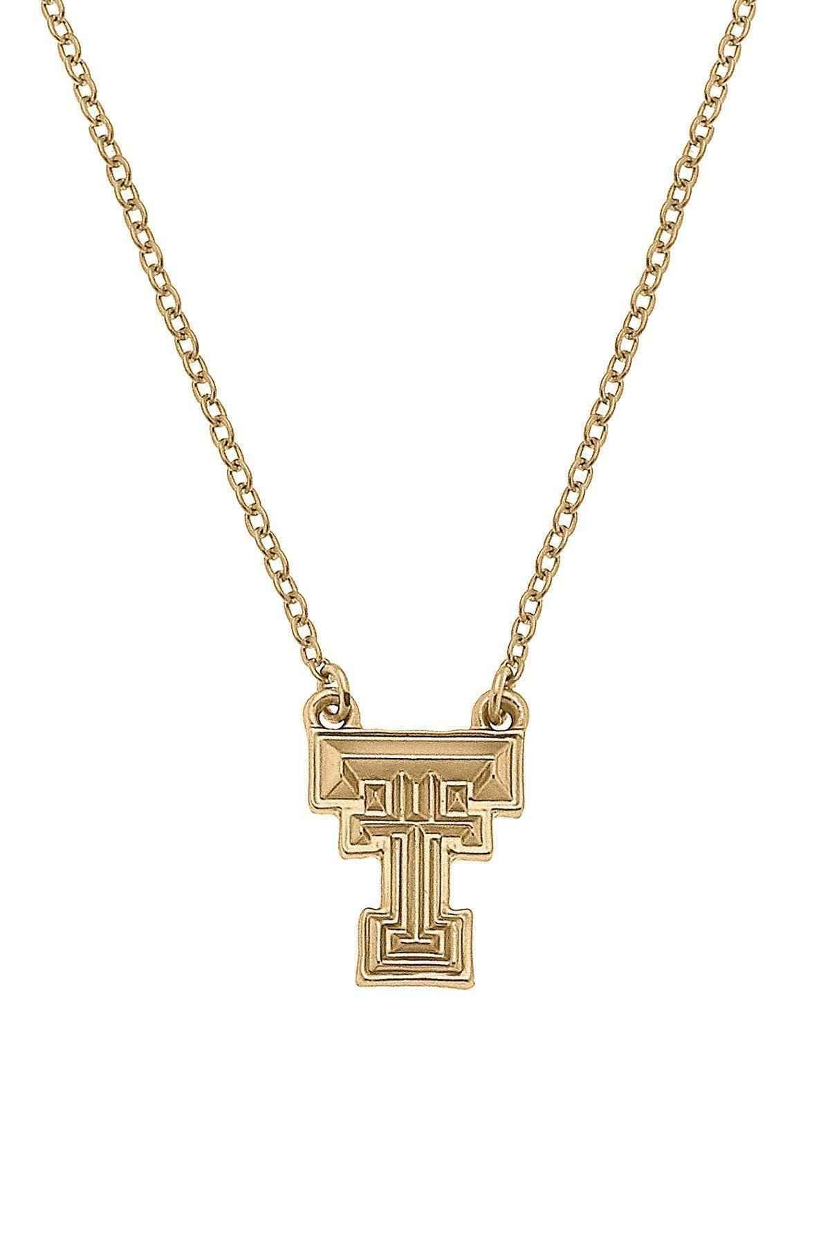 Texas Tech Red Raiders 24K Gold Plated Pendant Necklace