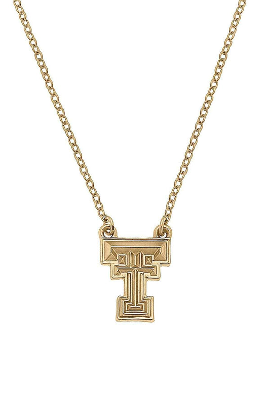 Texas Tech Red Raiders 24K Gold Plated Pendant Necklace
