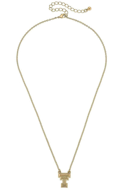 Texas Tech Red Raiders 24K Gold Plated Pendant Necklace