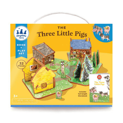 The Three Little Pigs Book and Play Set - Sorelle Gifts