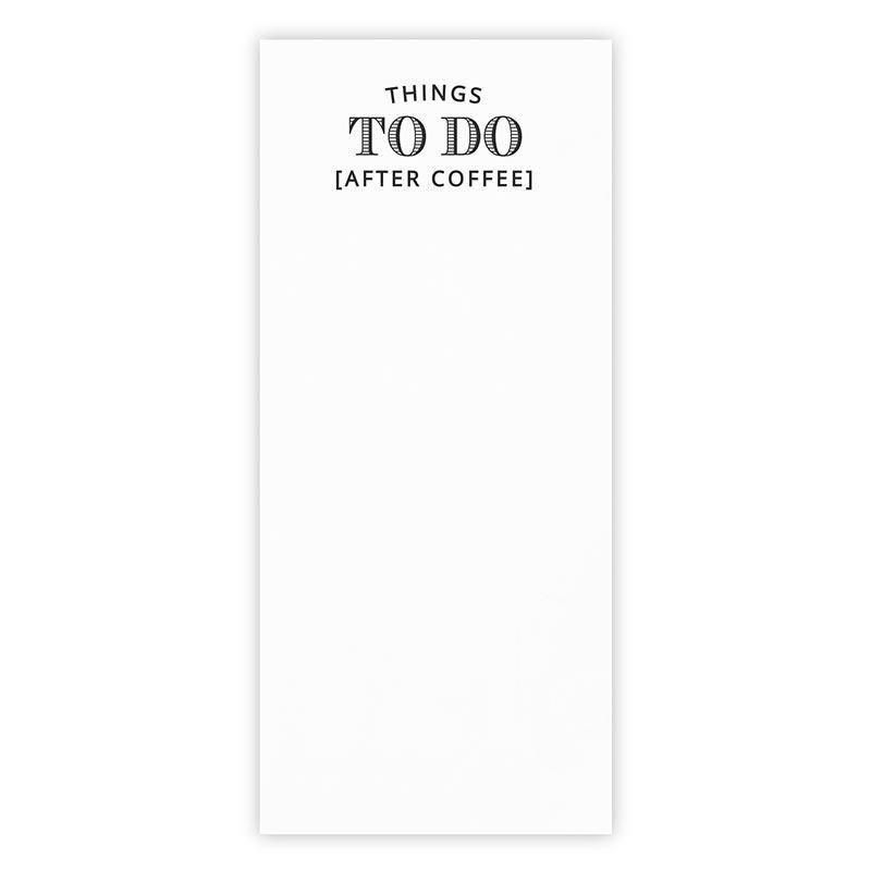 Things to do After Coffee Notepaper in Acrylic Tray - Sorelle Gifts