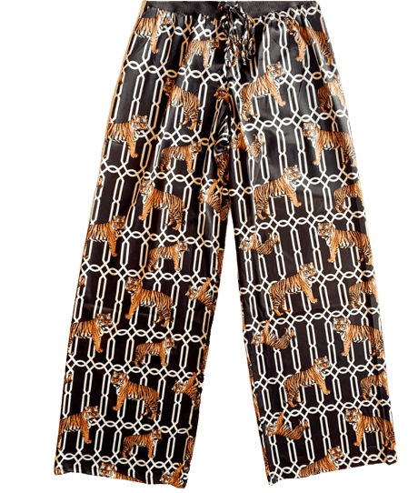 Tiger Trellis Pajama / Loungewear Pants Set - Sorelle Gifts
