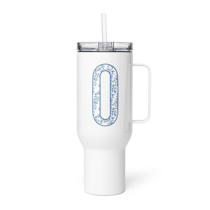 Chinoiserie Charm Monogram Travel Mug - O