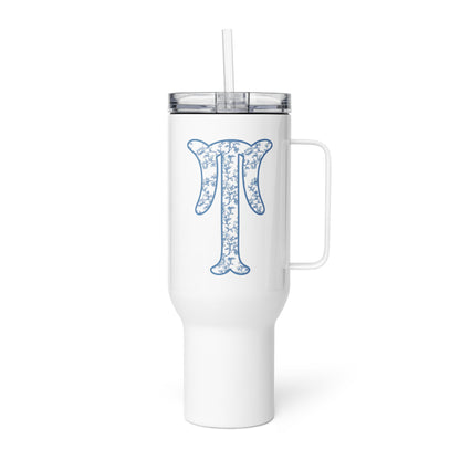 Chinoiserie Charm Monogram Travel Mug - T