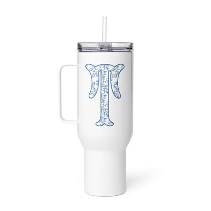 Chinoiserie Charm Monogram Travel Mug - T