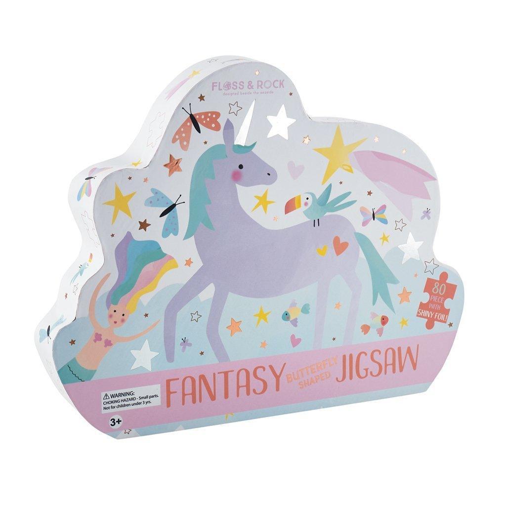 Fantasy 80pc " Butterfly" Shaped Jigsaw with Shaped Box - Sorelle Gifts