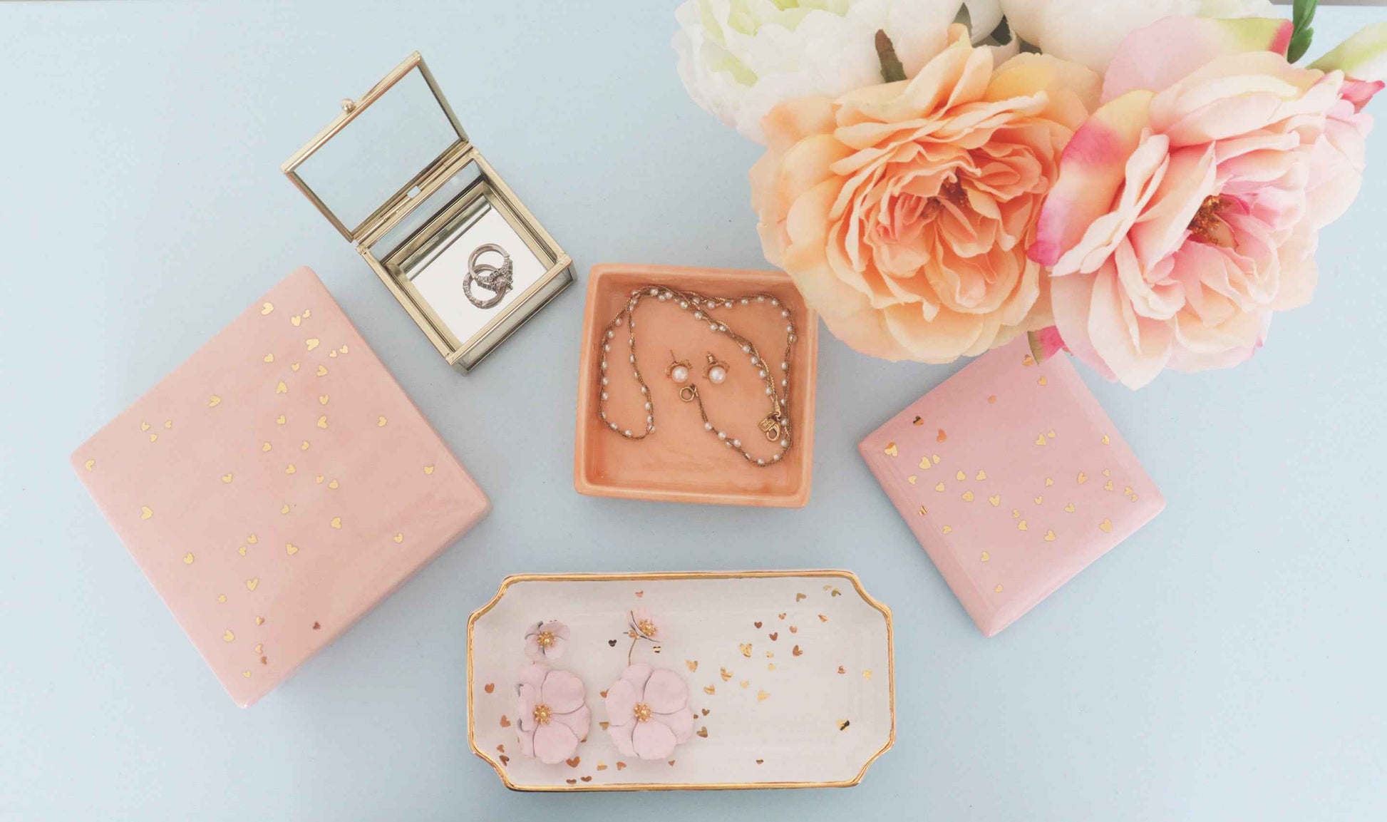 "Confetti Hearts" Tray