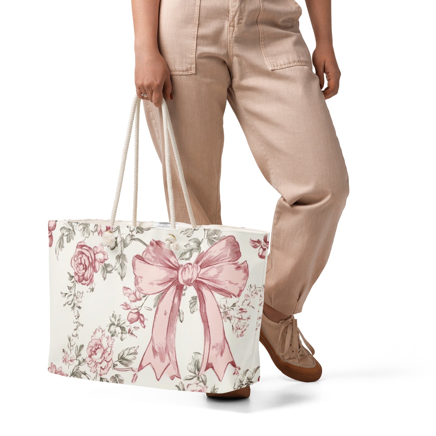 Bows & Blooms Oversized Weekender Bag