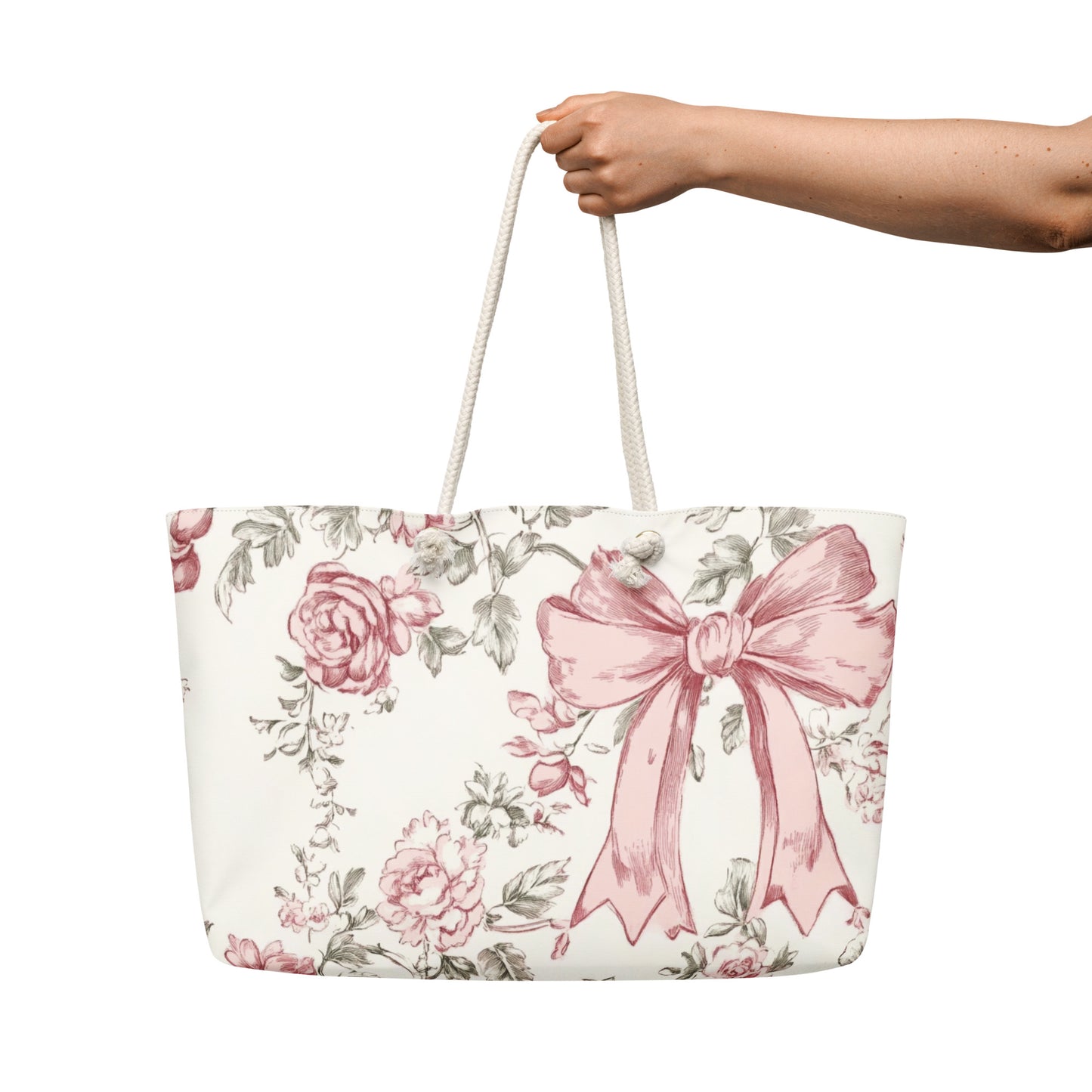 Bows & Blooms Oversized Weekender Bag