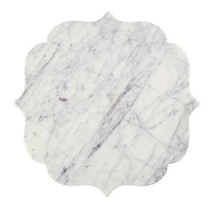 White Lavender Arabesque Marble Serving Board - Sorelle Gifts