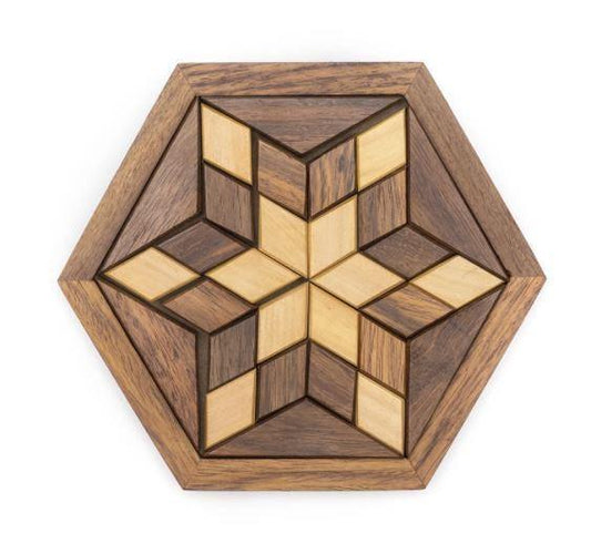Wooden star puzzle game - Sorelle Gifts