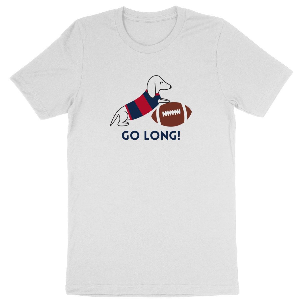 Dachshund Football T-Shirt: Go Long