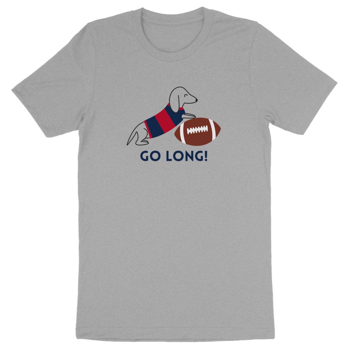 Dachshund Football T-Shirt: Go Long