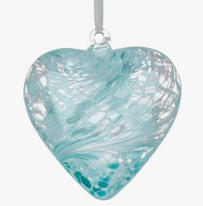 Charity Blown Glass Friendship Hearts - various colors