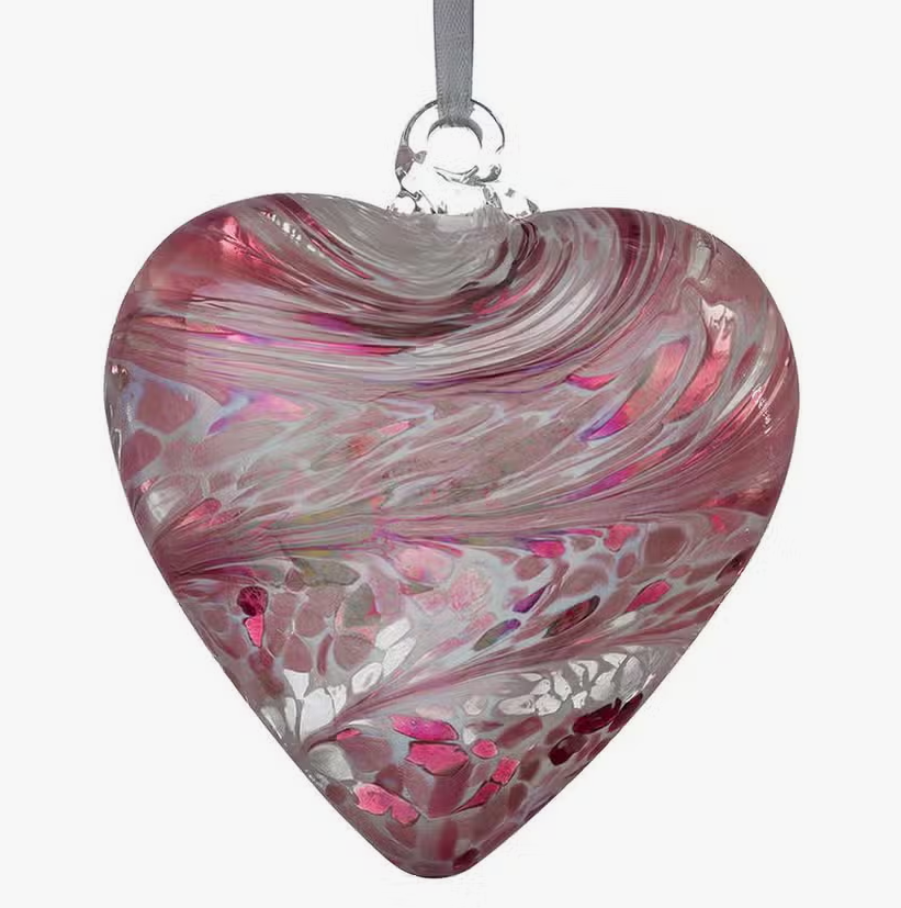 Charity Blown Glass Friendship Hearts - various colors