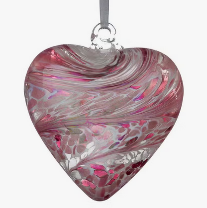 Charity Blown Glass Friendship Hearts - various colors