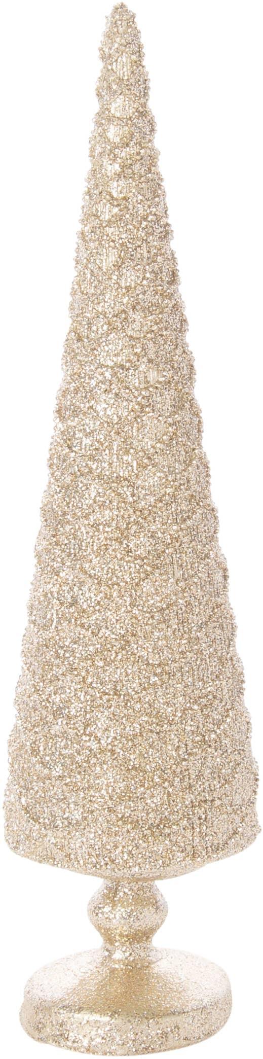 Small Champagne Gold Glitter Table Tree - Sorelle Gifts